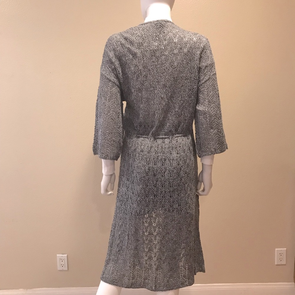 Daytrip Lightweight Cardigan Duster NEW Women Small Grey Long Open Knit Cover Up - Picture 8 of 15